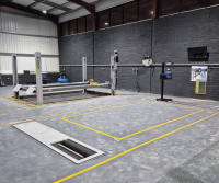 we designed and installed a streamlined, space-efficient configuration using ATL equipment, built around a central brake testing position to keep vehicles moving