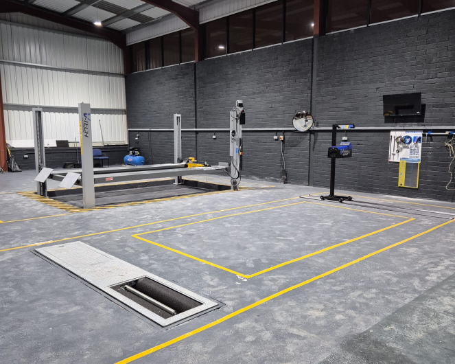 we designed and installed a streamlined, space-efficient configuration using ATL equipment, built around a central brake testing position to keep vehicles moving